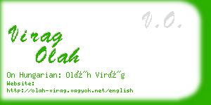 virag olah business card